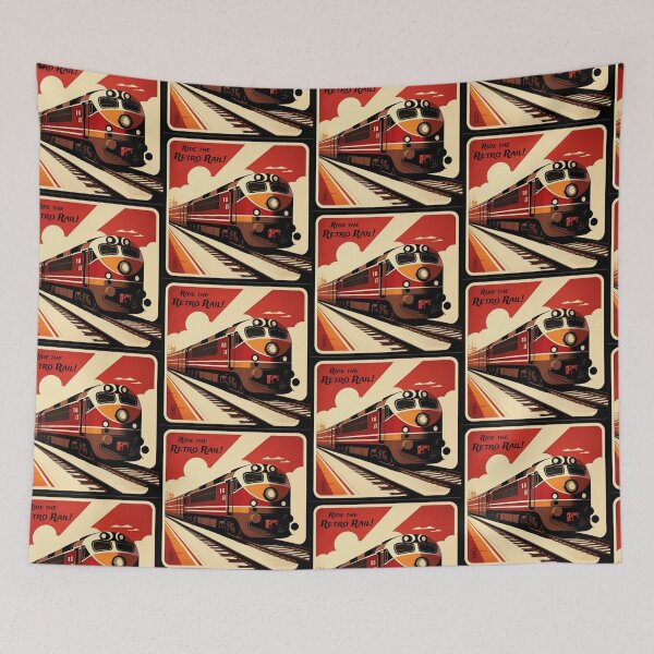 Item preview, Ride the Retro Rail! designed and sold by T-D-R.