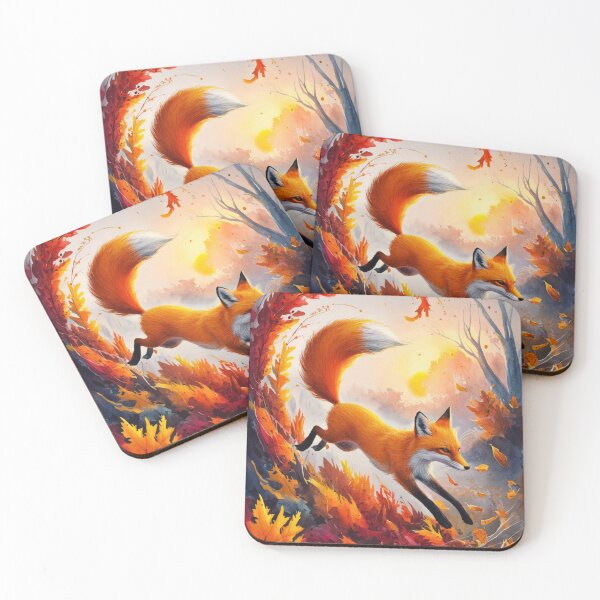 Artikelvorschau, Fuchs-Porträt. Herbstfuchs, Herbstsaison, Fantasiefuchs, wunderlicher Fuchs, Fuchs für die Feiertage entworfen und verkauft von FoxVibes.