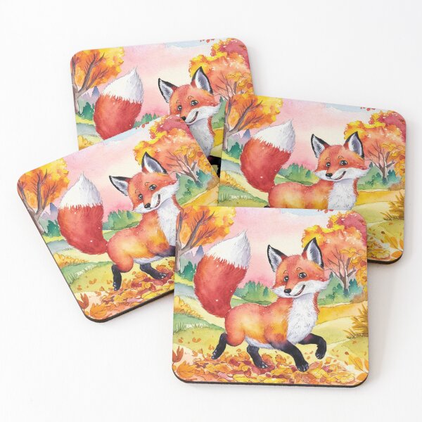 Artikelvorschau, Fuchs-Porträt. Herbstfuchs, Herbstsaison, Fantasiefuchs, wunderlicher Fuchs, Fuchs für die Feiertage entworfen und verkauft von FoxVibes.