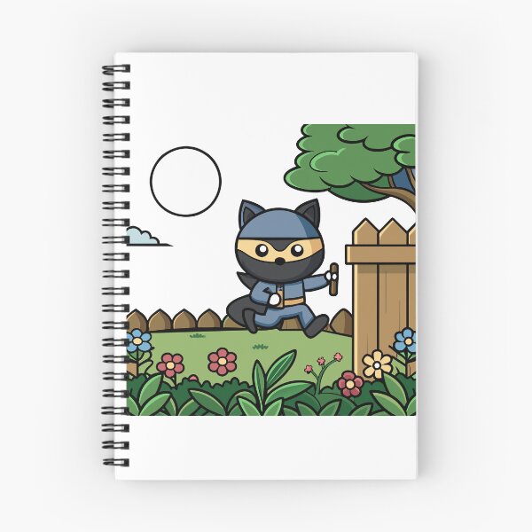 Item preview, Moonlit Adventures of a Feline Ninja designed and sold by omerfdln34.