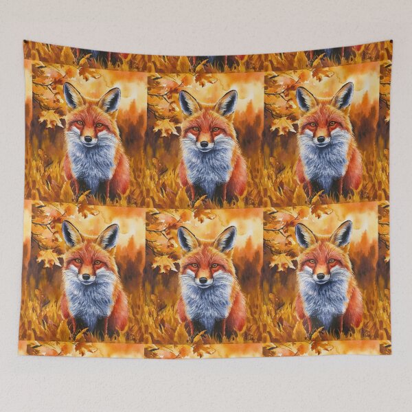 Item preview, Fox Portrait. autumn fox, fall season, fantasy fox, whimsical fox, fox for holidays designed and sold by FoxVibes.