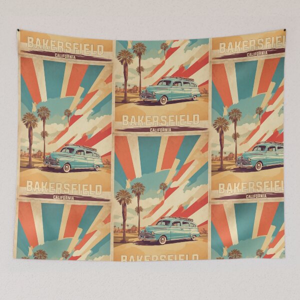 Item preview, Bakersfield California USA Vintage Travel Tourism  designed and sold by TravelersGems.