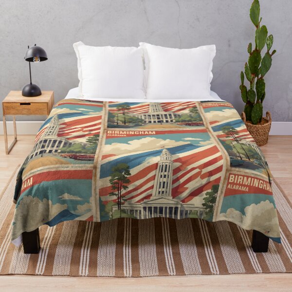 Item preview, Birmingham Alabama USA Vintage Travel Tourism designed and sold by TravelersGems.