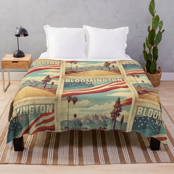 Item preview, Bloomington Illinois USA Vintage Travel Tourism designed and sold by TravelersGems.