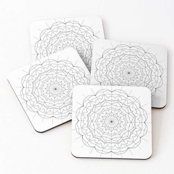 Item preview,  New Black and White Mandala Fractal Sacred Geometry  designed and sold by SacredJoyometry.