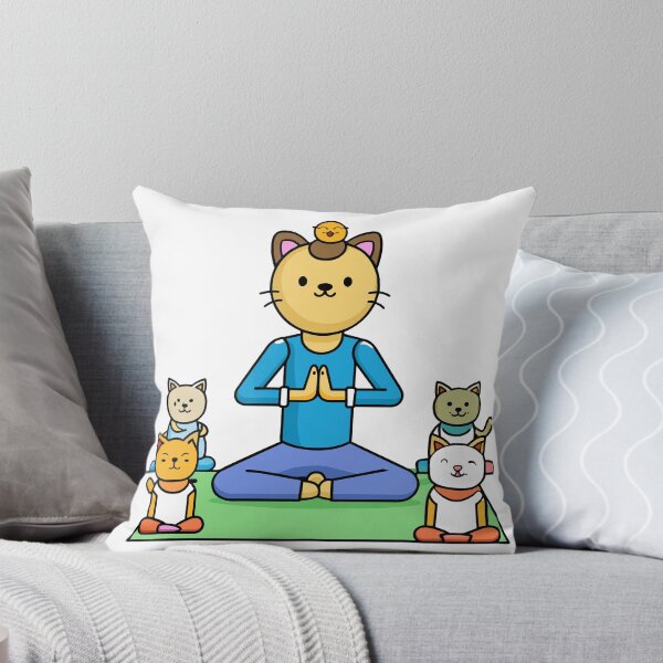 Item preview, Kitty Yoga Instructor Guides a Class of Tiny Animal Yogis designed and sold by omerfdln34.