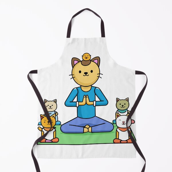 Item preview, Kitty Yoga Instructor Guides a Class of Tiny Animal Yogis designed and sold by omerfdln34.