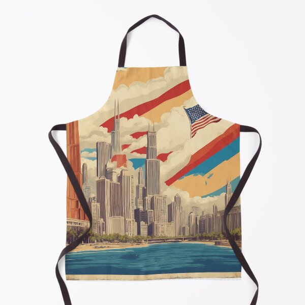 Item preview, Chicago Illinois USA Vintage Travel Tourism designed and sold by TravelersGems.