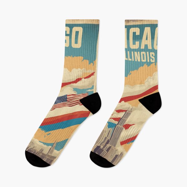 Item preview, Chicago Illinois USA Vintage Travel Tourism  designed and sold by TravelersGems.