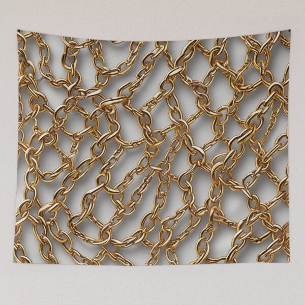 Item preview, Abstract Gold Chain Pattern designed and sold by calibrit.