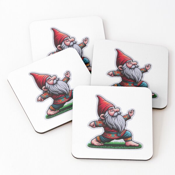 Item preview, Warrior Pose Gnome designed and sold by pixelpulsenyc.