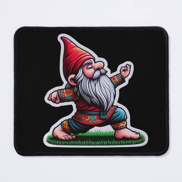 Item preview, Warrior Pose Gnome designed and sold by pixelpulsenyc.