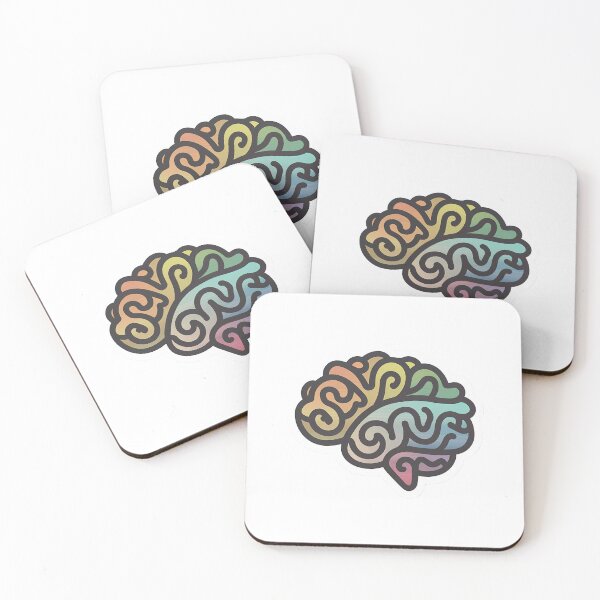 Item preview, Colorful Brain, Artistic Neuroscience Decal, Creative Mind Vinyl, Laptop and Journal Sticker, Psychologist Gift, Study Aid designed and sold by WatermelonPink.