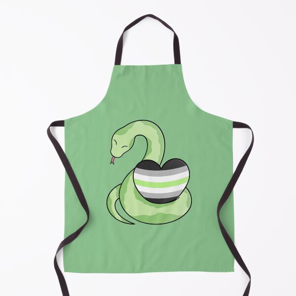 Item preview, Cute Happy Green Snake Holding an Agender Flag Heart designed and sold by AroAxel.