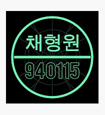 Monsta X - The Connect Style Circle Logo Edit (Hyungwon) Photographic Print