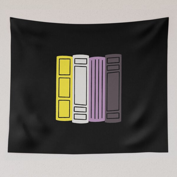 Item preview, Nonbinary Book Pride Pastel designed and sold by DesignsByAND.