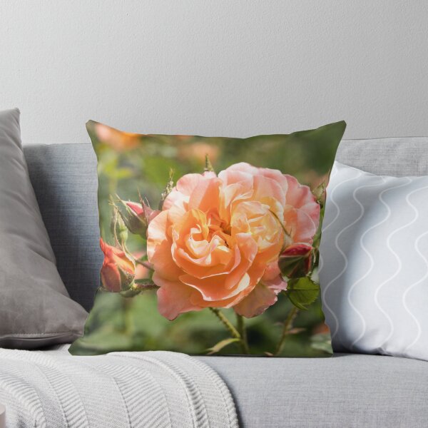 Item preview, Fragrant Peach-colored Rose Bloom Surrounded by Buds designed and sold by Georgia Mizuleva.