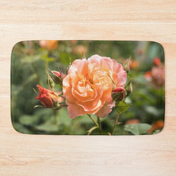 Item preview, Fragrant Peach-colored Rose Bloom Surrounded by Buds designed and sold by Georgia Mizuleva.