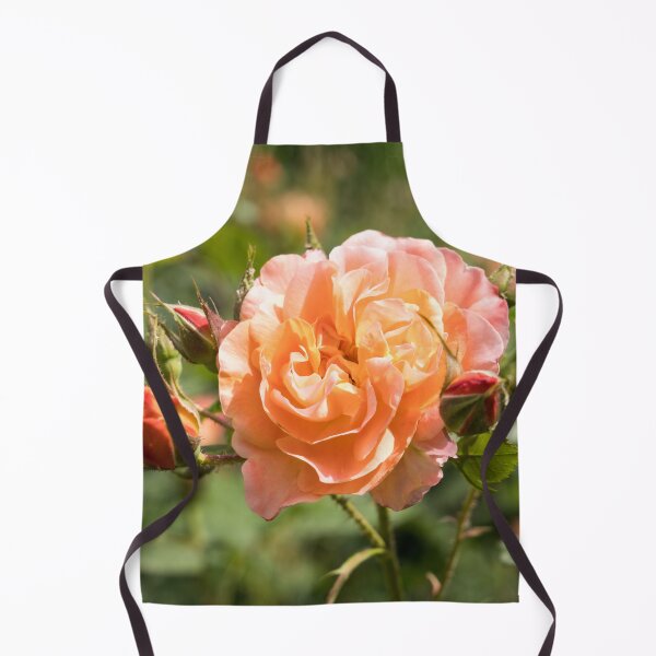 Item preview, Fragrant Peach-colored Rose Bloom Surrounded by Buds designed and sold by Georgia Mizuleva.