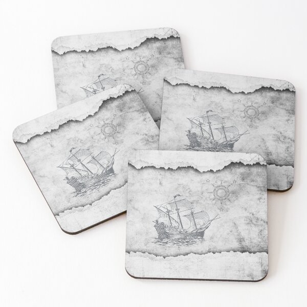 Item preview, Vintage Ship on the Waters designed and sold by WhiteSoftPetals.