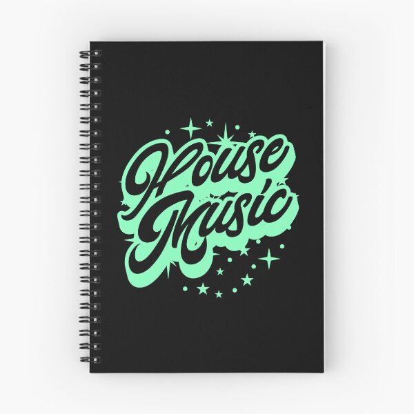 Item preview, HOUSE MUSIC  - Signature And Stars (black/mint green)  designed and sold by Discothreadz.