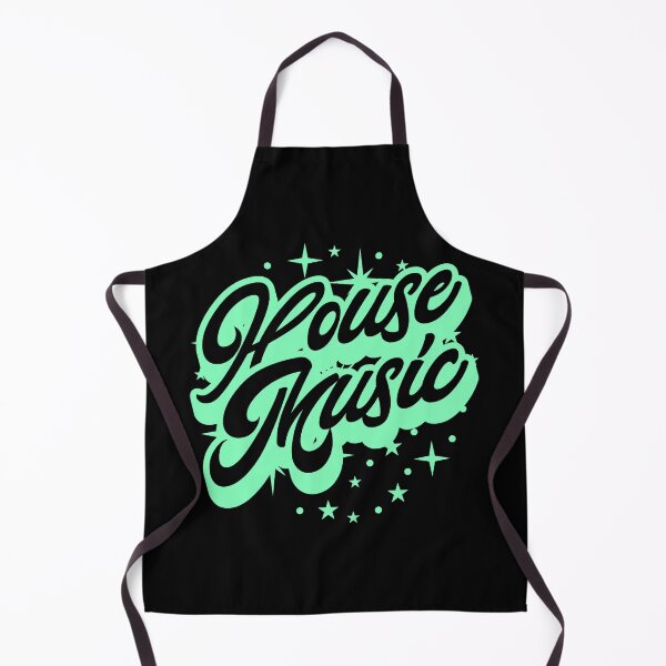 Item preview, HOUSE MUSIC  - Signature And Stars (black/mint green)  designed and sold by Discothreadz.