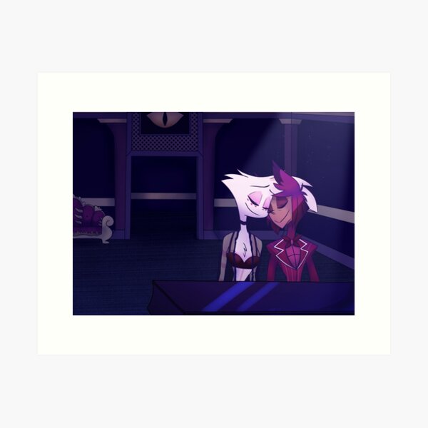 Alastor and Angel Dust at a Piano Print Art Print