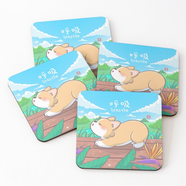 Item preview, Corgi Yoga Breathe (Day Version) designed and sold by XEENYEE.