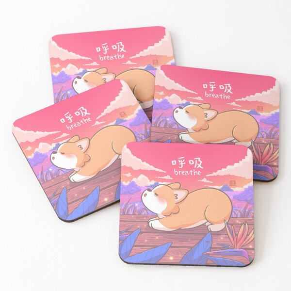 Item preview, Corgi Yoga Breathe (Dusk Version) designed and sold by XEENYEE.