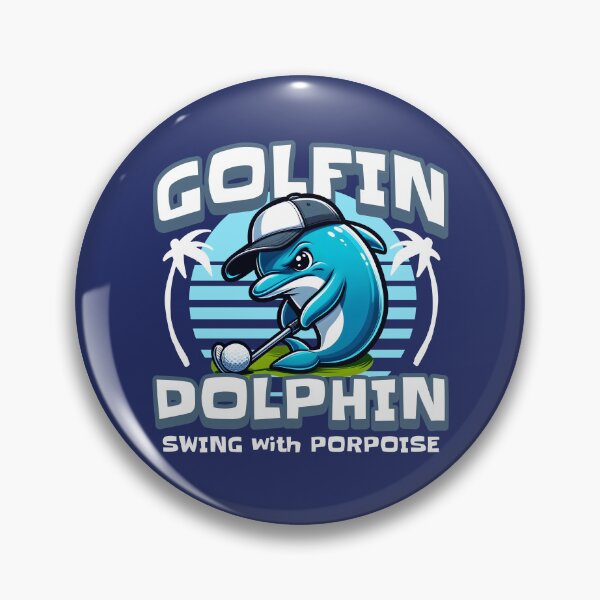 Item preview, Golfin Dolphin Swing with Porpoise designed and sold by DetourShirts.
