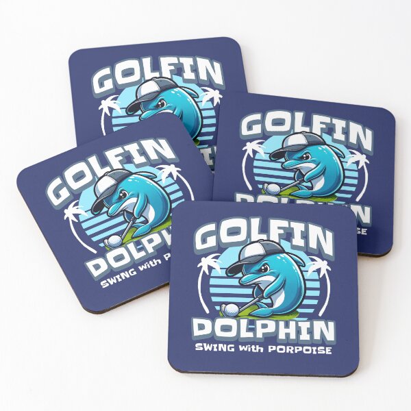 Item preview, Golfin Dolphin Swing with Porpoise designed and sold by DetourShirts.
