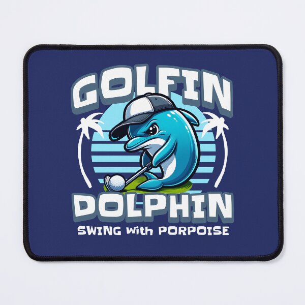 Item preview, Golfin Dolphin Swing with Porpoise designed and sold by DetourShirts.