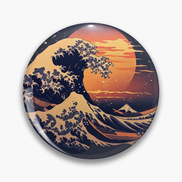 Item preview, The Great Wave with RED MOON  designed and sold by lapart.
