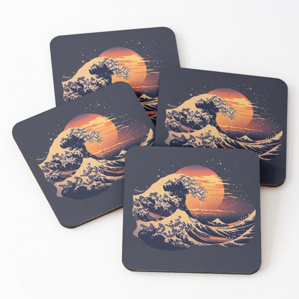 Item preview, The Great Wave with RED MOON  designed and sold by lapart.