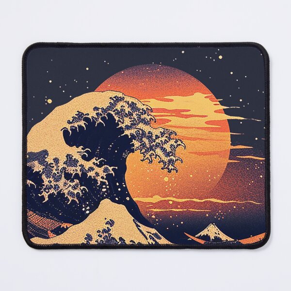 Item preview, The Great Wave with RED MOON designed and sold by lapart.
