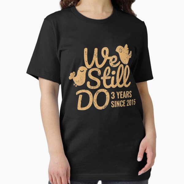 Womens 5th Wedding Anniversary Gift Best Wife Since 2015 T-Shirt