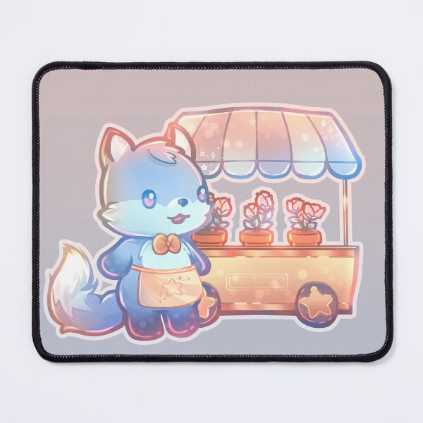 Item preview, flower cart fox designed and sold by NauticalSorbet.