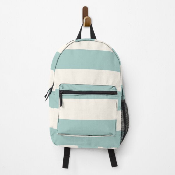 Item preview, Turquoise and cream nautical stripes designed and sold by Home Cyn Home.