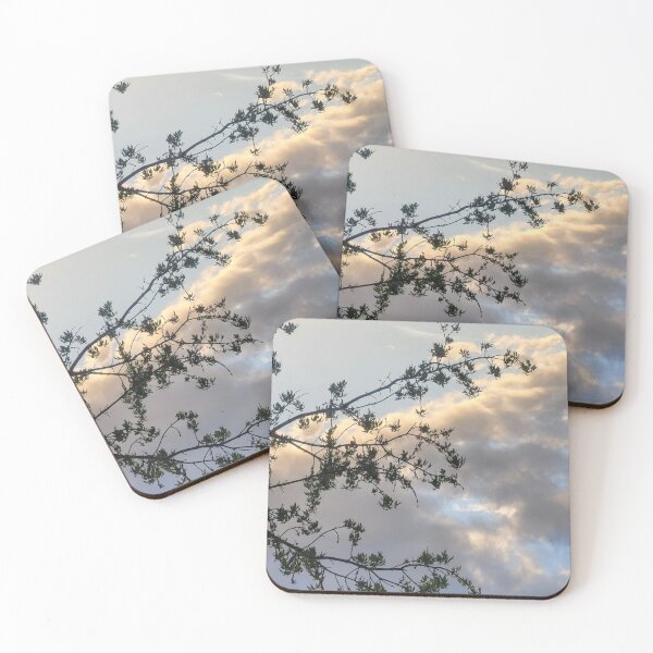Item preview, Tree budding, colorful sky, springtime has arrived designed and sold by WhiteSoftPetals.