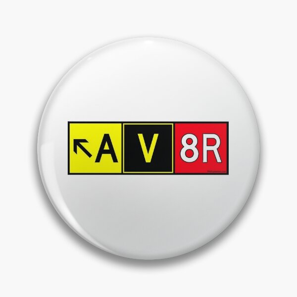 Item preview, Letters in a Runway: Aviation Typography Sticker designed and sold by Aviation-Lover.
