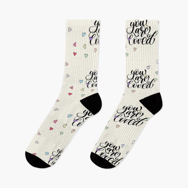 Item preview, You Are Loved - Quote - Colorful Hearts - For Yourself and For Your Loved Ones designed and sold by patternjp.