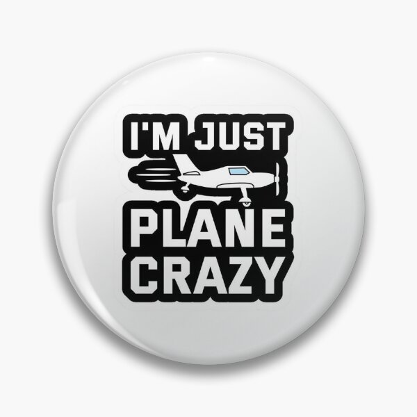 Item preview, Just Plane Crazy: Aviation Enthusiast Sticker designed and sold by Aviation-Lover.