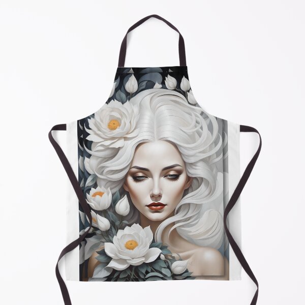 Item preview, Geometric white woman portrait, expressionist art designed and sold by lonelymoony.