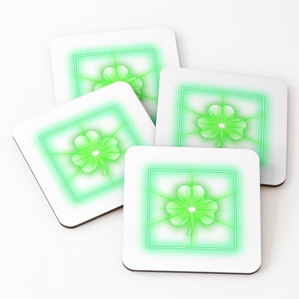 Item preview, Green digital abstract shamrock designed and sold by CanterburyLane.