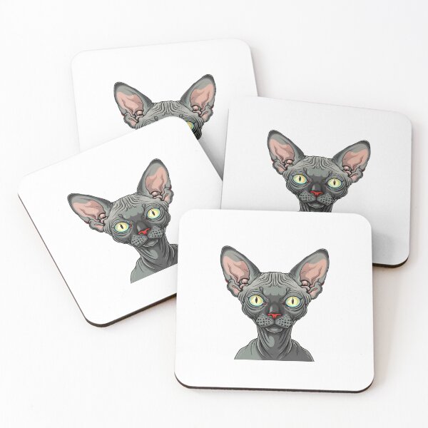 Item preview, 2D Cartoon Sphynx Cat Cute Kitty Stickers, Logo, Illustration, Wall arts, Art Prints and More designed and sold by Kevin Lou.