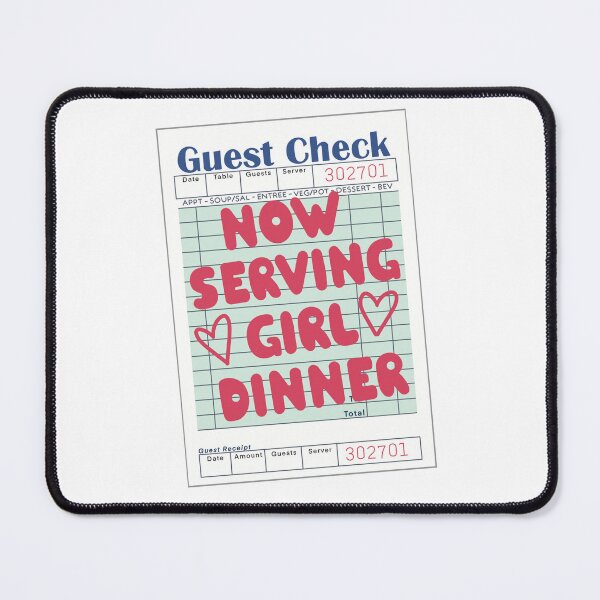 Item preview, Guest Check Girl Dinner designed and sold by Katherine Mandeville.
