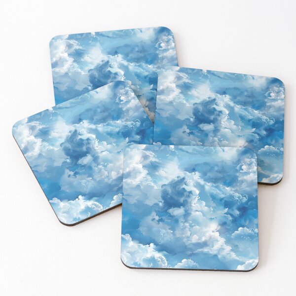 Item preview, Dreamy clouds seamless water coolour digital paper designed and sold by DMay-art.