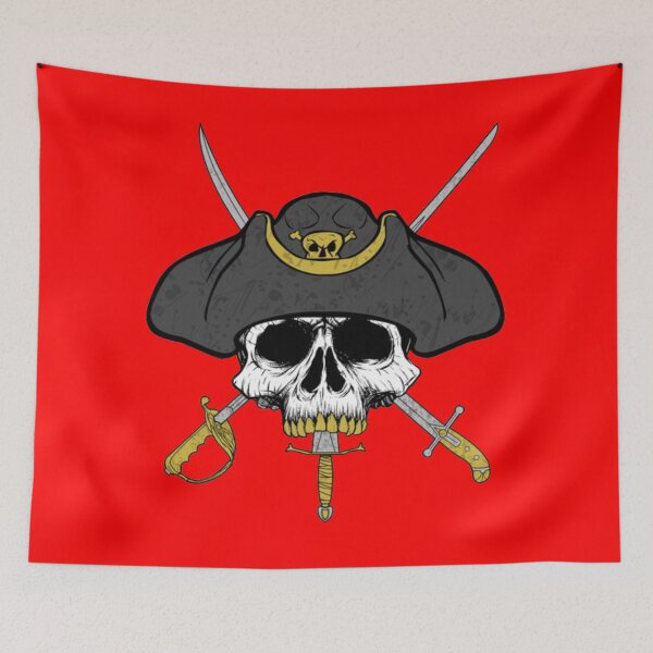 Item preview, Dagger Mouth Jolly Roger (Red) designed and sold by MurpheusTech.