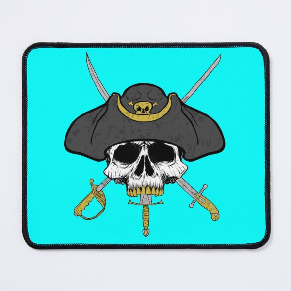 Item preview, Dagger Mouth Jolly Roger (Cyan) designed and sold by MurpheusTech.