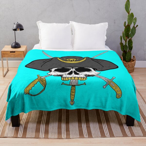 Item preview, Dagger Mouth Jolly Roger (Cyan) designed and sold by MurpheusTech.